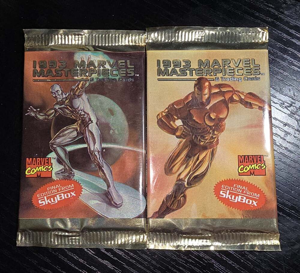 2 Sealed 1993 Marvel Masterpieces Skybox Final Edition Packs